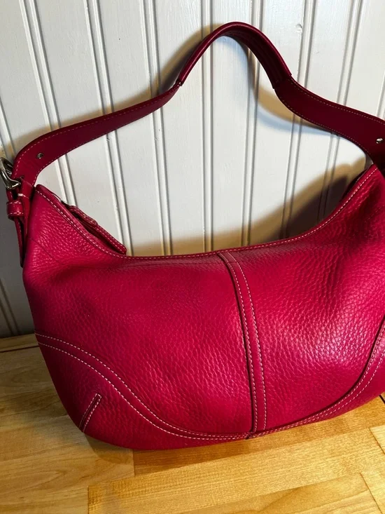 Coach SoHo Hobo Shoulder Bag Pebbled Leather Vintage - Picture 9 of 15